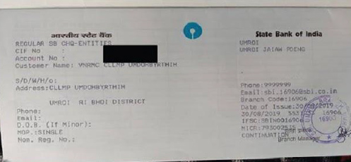 Opening of bank Account (VNRMC)